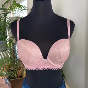 Very Sexy Multi Way Strapless Adjustable Floral Lace Bra Light Pink