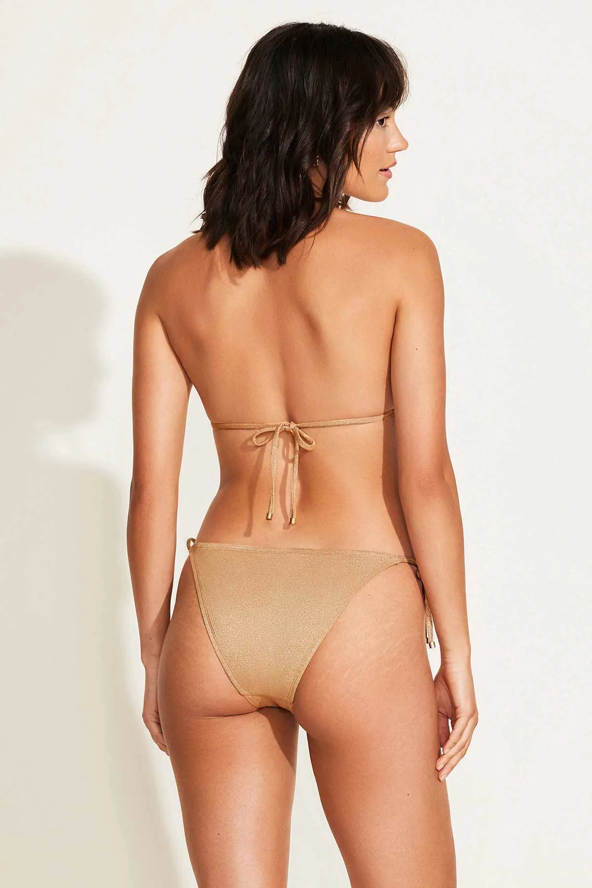 Vitamin A Gia Triangle Top in Golden Glow