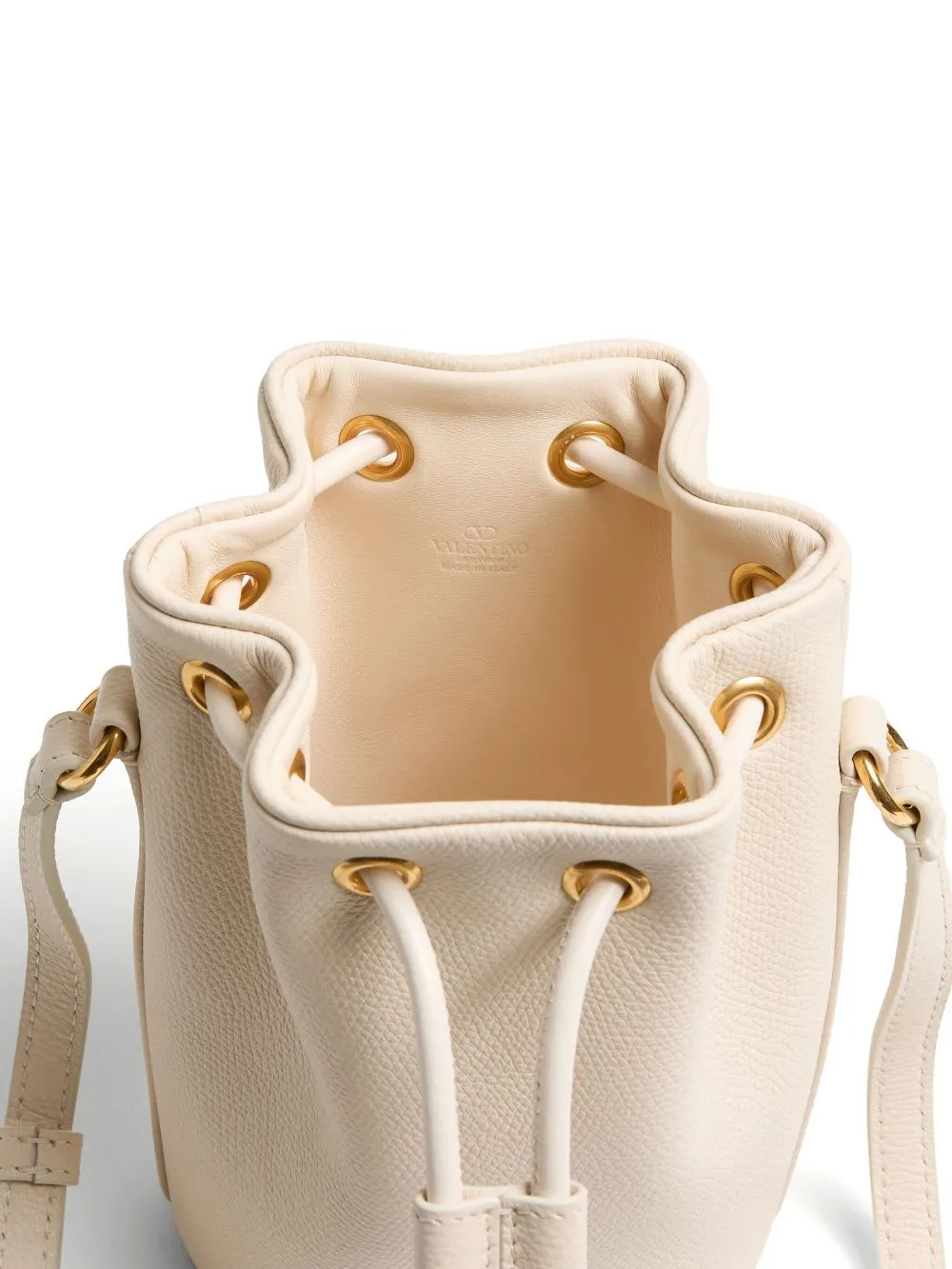 Vlogo signature mini leather bucket bag
