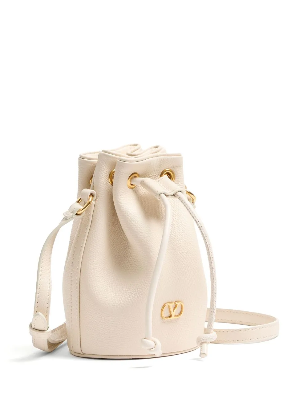 Vlogo signature mini leather bucket bag