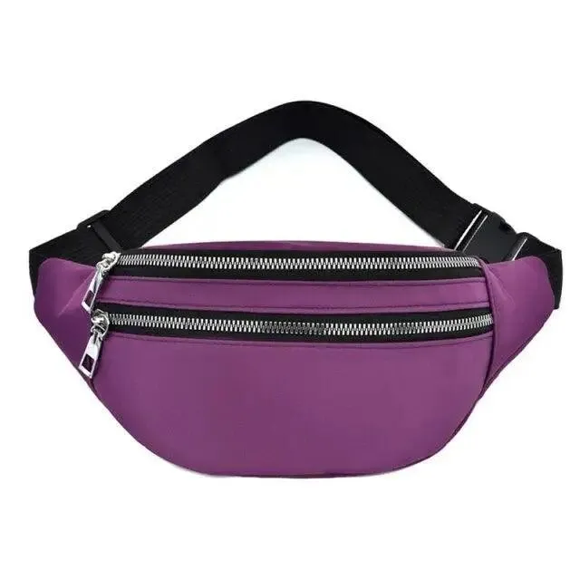 Waterproof Travel Unisex Fanny Pack Simple Design Waist Bags Fashion Bum Bag Trendy  Cross Body Chest Bags