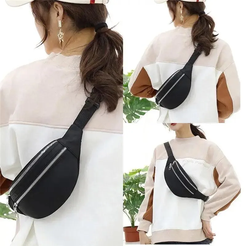 Waterproof Travel Unisex Fanny Pack Simple Design Waist Bags Fashion Bum Bag Trendy  Cross Body Chest Bags