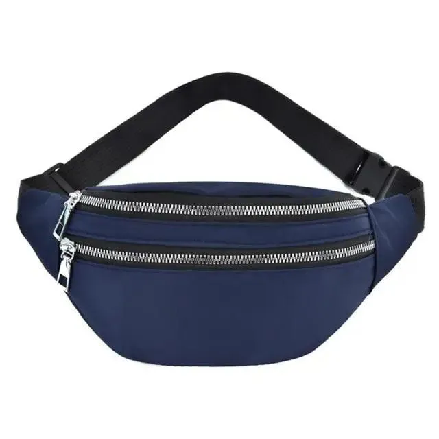 Waterproof Travel Unisex Fanny Pack Simple Design Waist Bags Fashion Bum Bag Trendy  Cross Body Chest Bags
