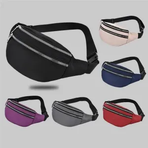 Waterproof Travel Unisex Fanny Pack Simple Design Waist Bags Fashion Bum Bag Trendy  Cross Body Chest Bags