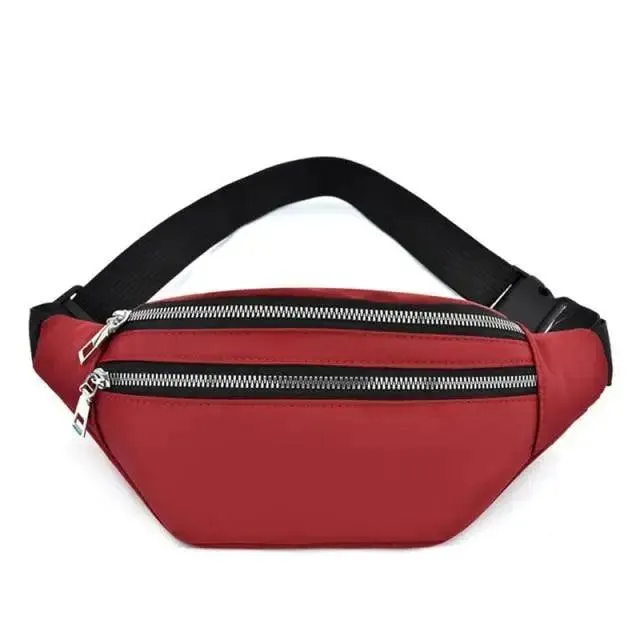 Waterproof Travel Unisex Fanny Pack Simple Design Waist Bags Fashion Bum Bag Trendy  Cross Body Chest Bags