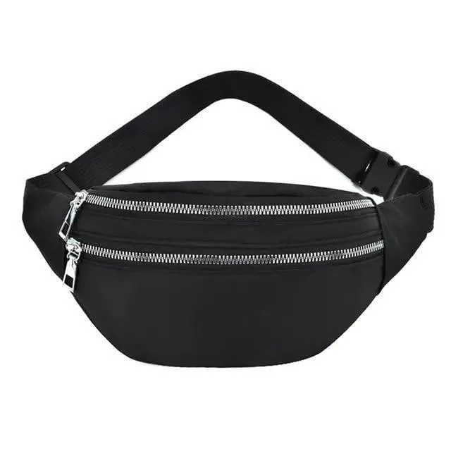 Waterproof Travel Unisex Fanny Pack Simple Design Waist Bags Fashion Bum Bag Trendy  Cross Body Chest Bags