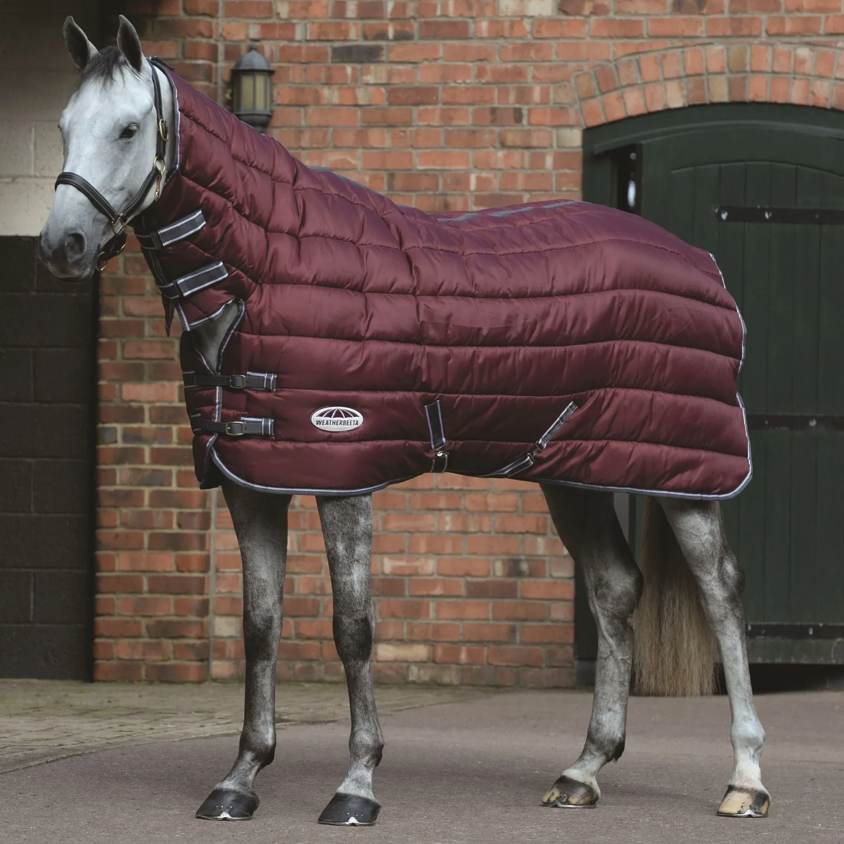 Weatherbeeta ComFiTec 210D Channel Quilt Combo Heavy Maroon/Grey/White