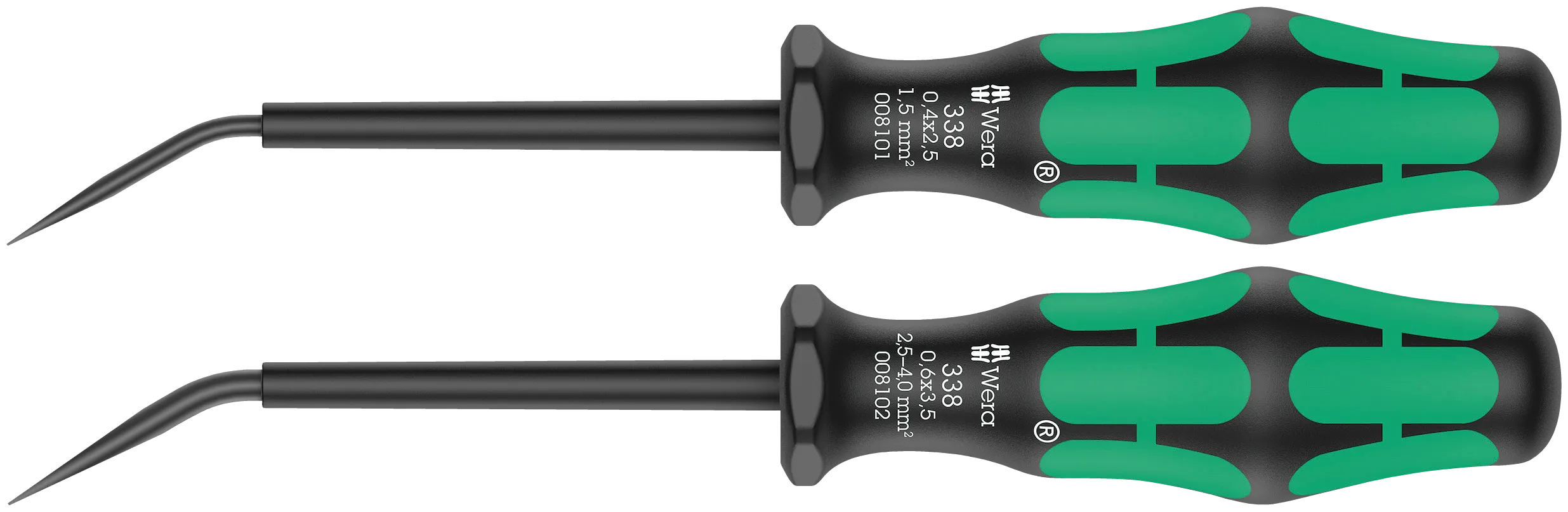 Wera 338/2 Set of actuation tools for terminal blocks (spring cages), 2 pieces, 05008100001