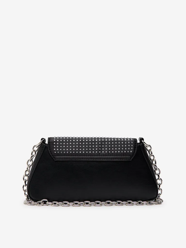 Westside Black Embellished Sling Bag