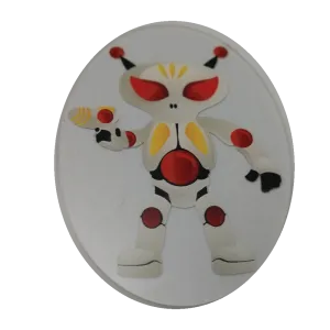 White Robot Wheelchair Decoration