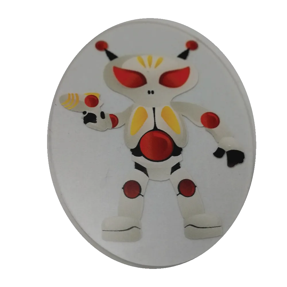 White Robot Wheelchair Decoration