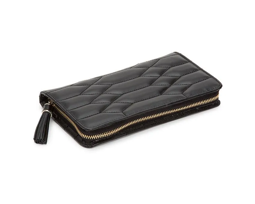Wolf Caroline Jewelry Portfolio Travel Case - Black