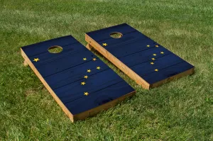 Wood Grain Alaska State Flag