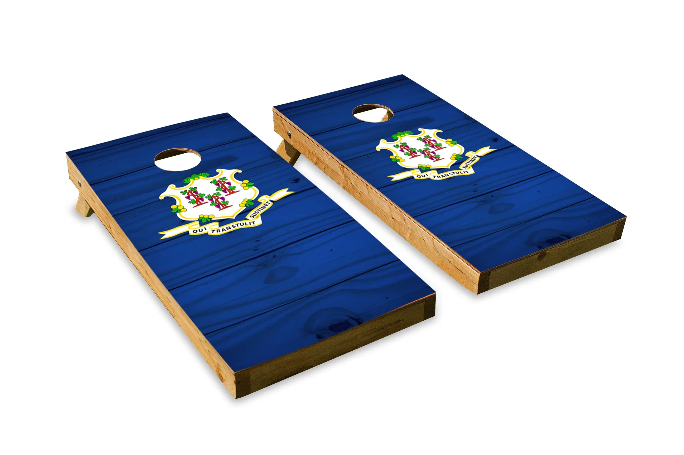 Wood Grain Connecticut State Flag