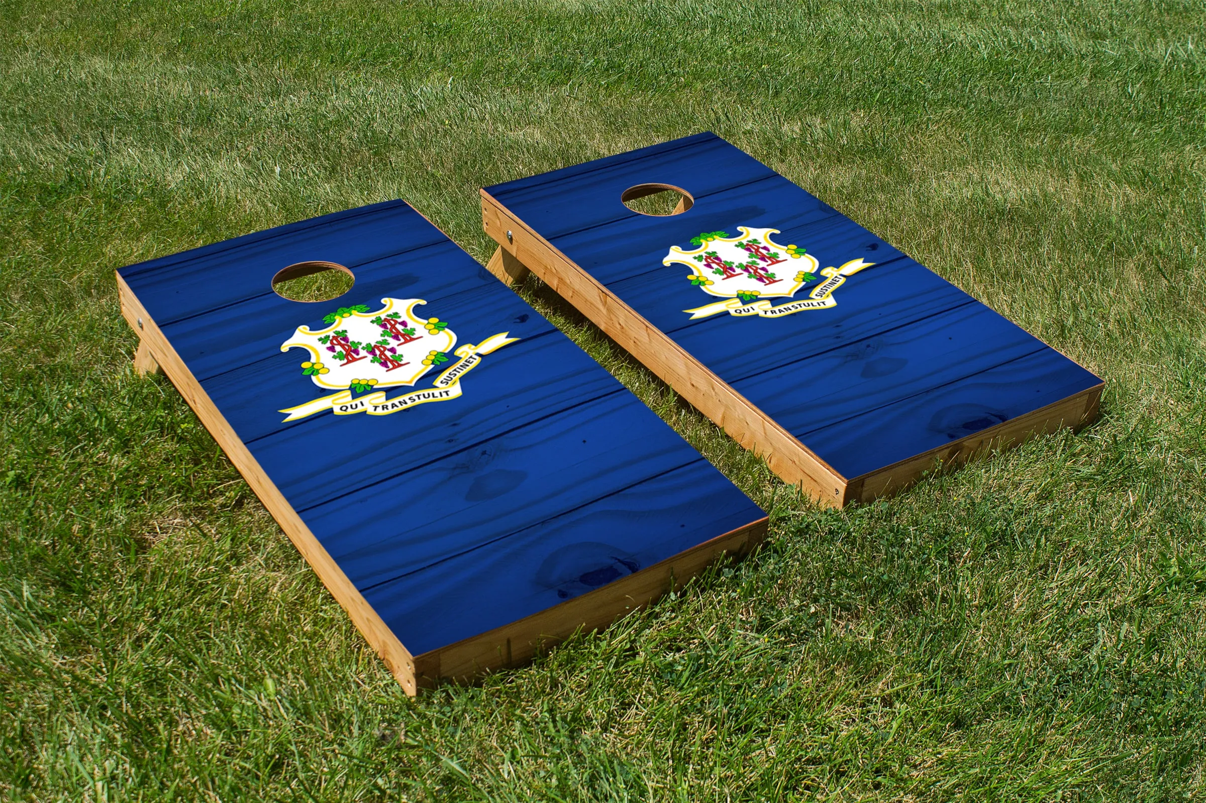 Wood Grain Connecticut State Flag