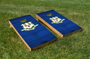 Wood Grain Connecticut State Flag