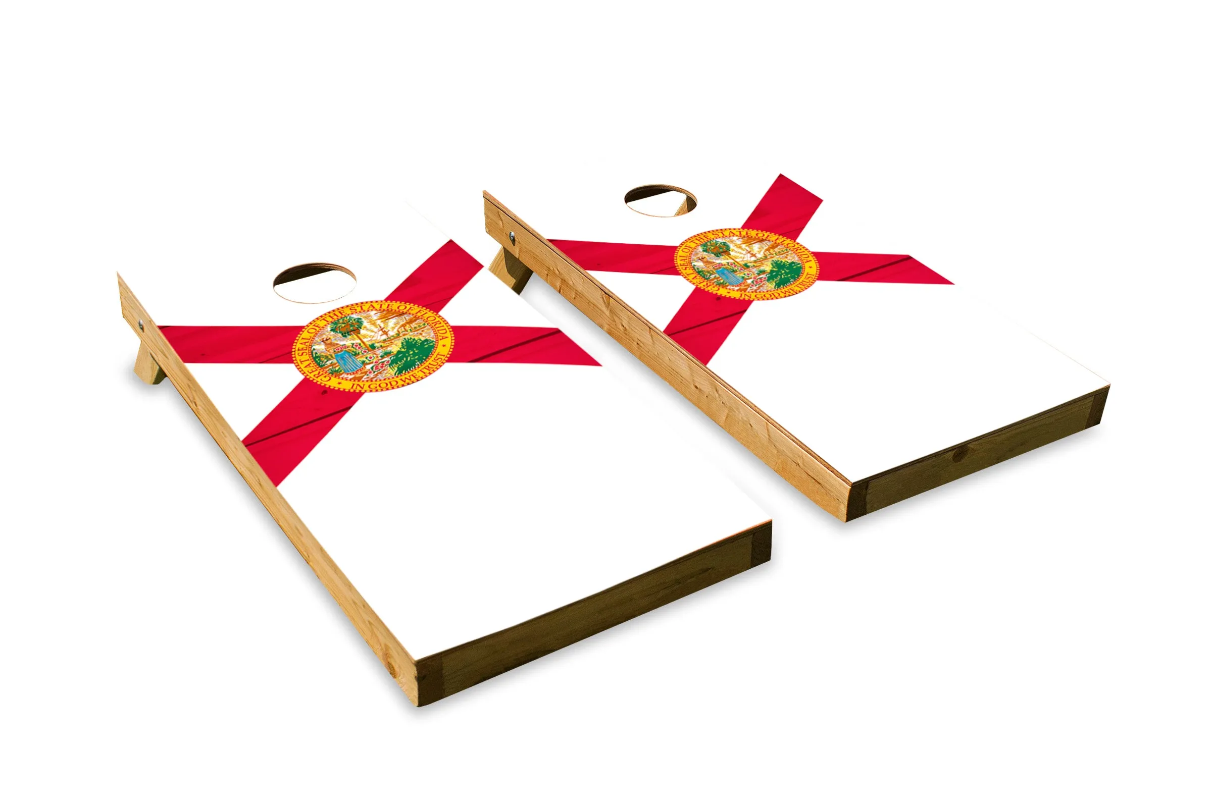 Wood Grain Florida State Flag