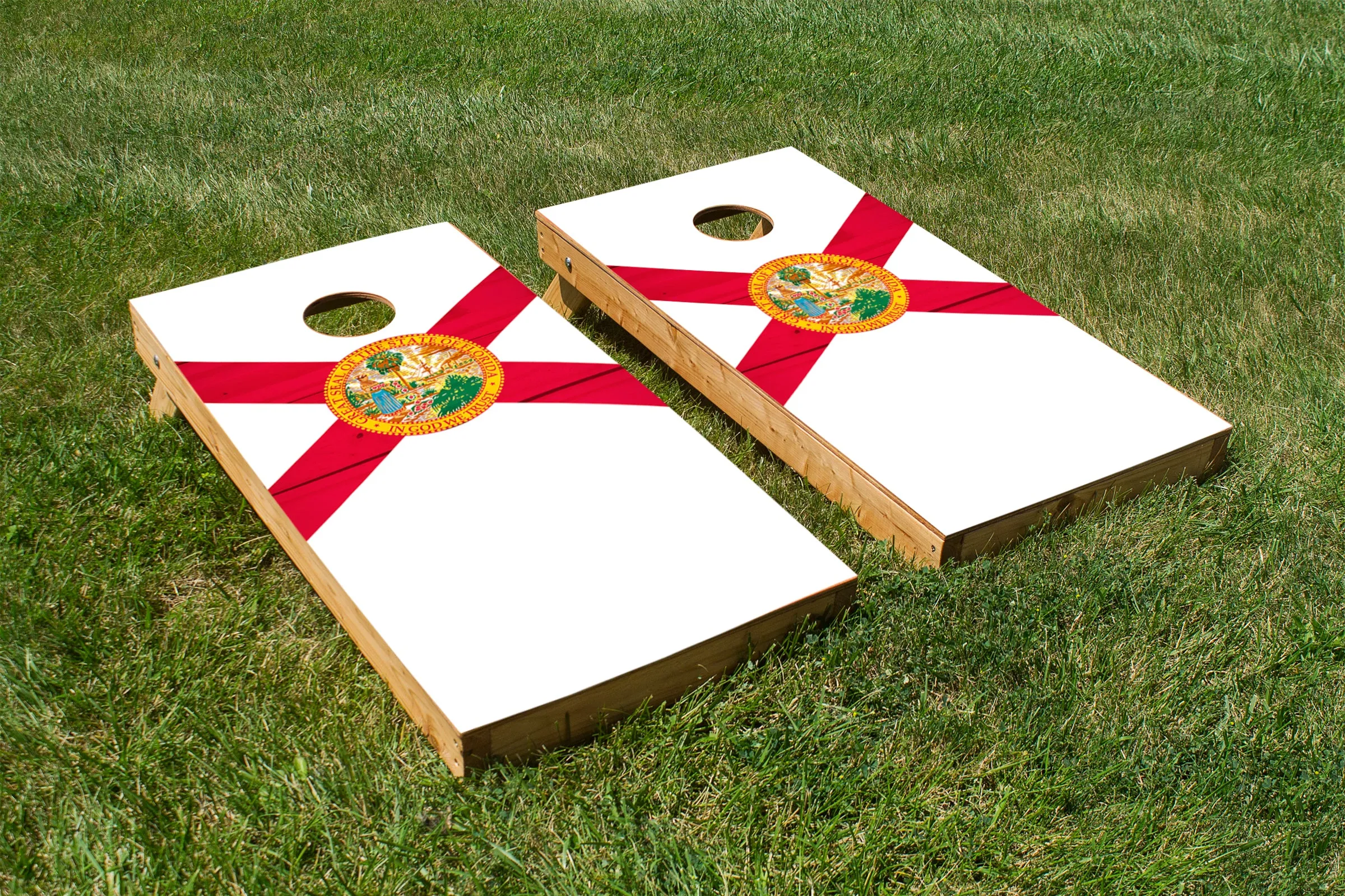 Wood Grain Florida State Flag