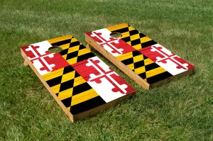 Wood Grain Maryland State Flag