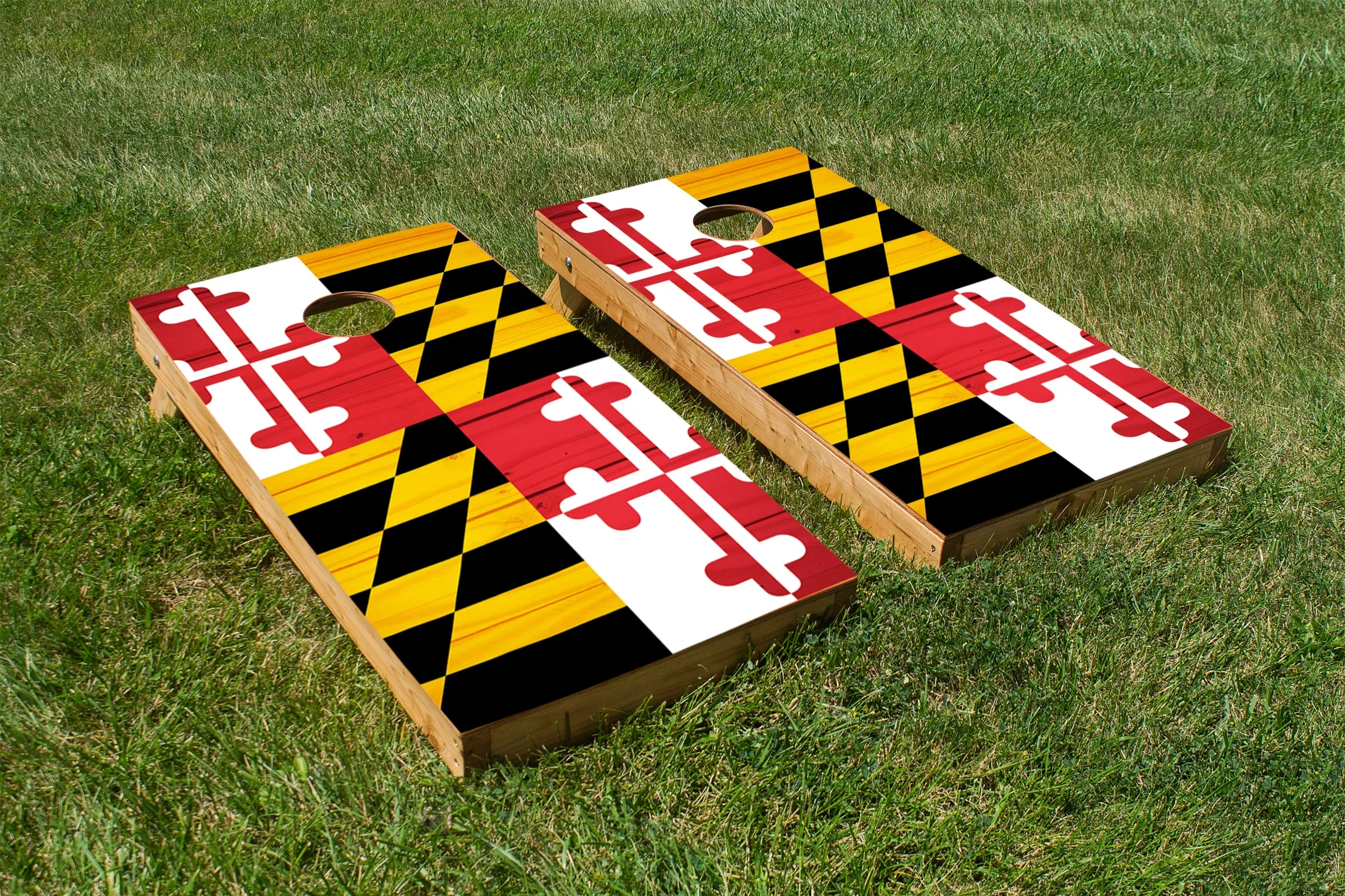 Wood Grain Maryland State Flag