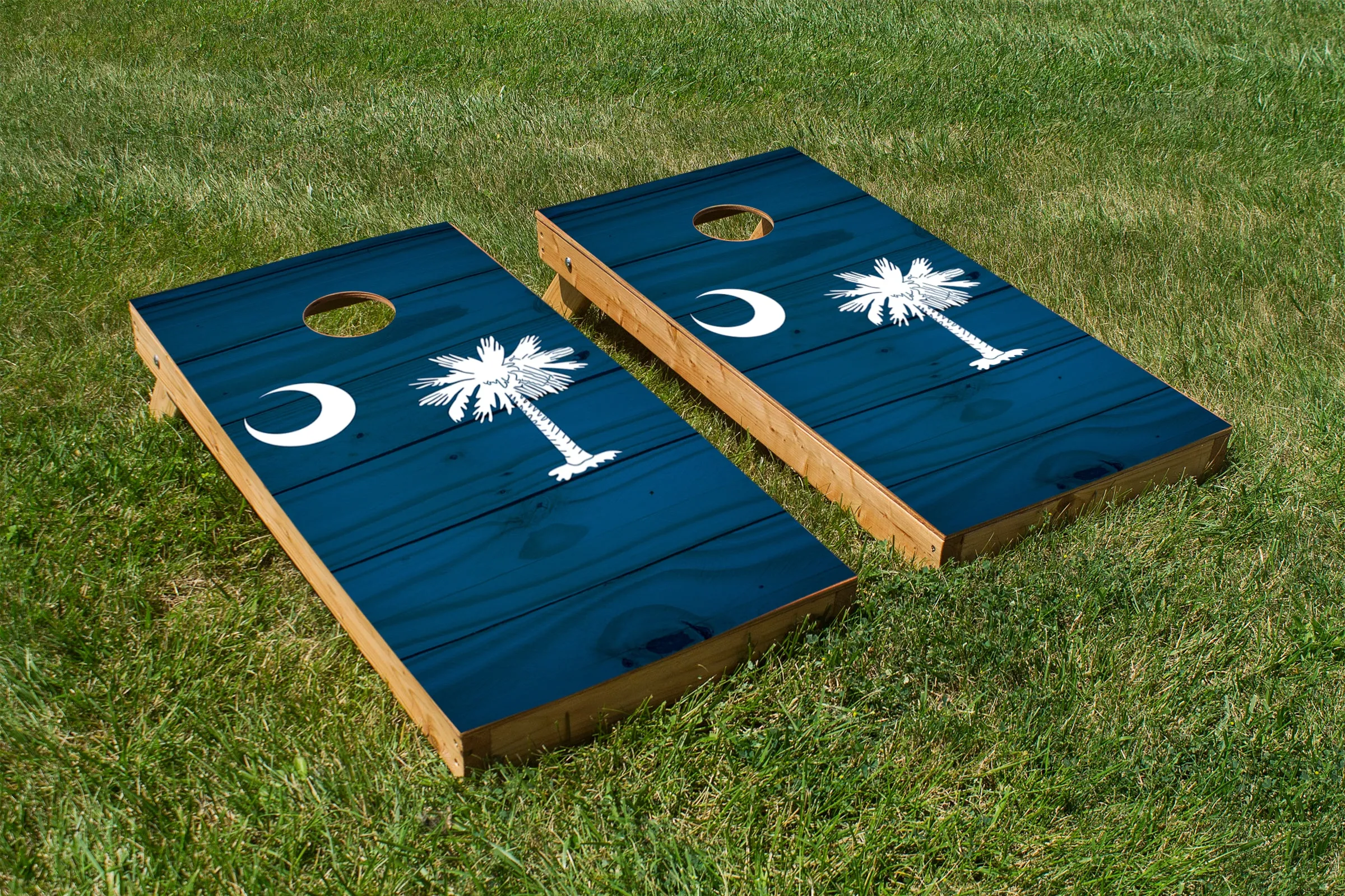 Wood Grain South Carolina State Flag