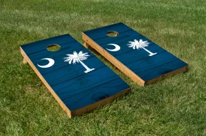 Wood Grain South Carolina State Flag