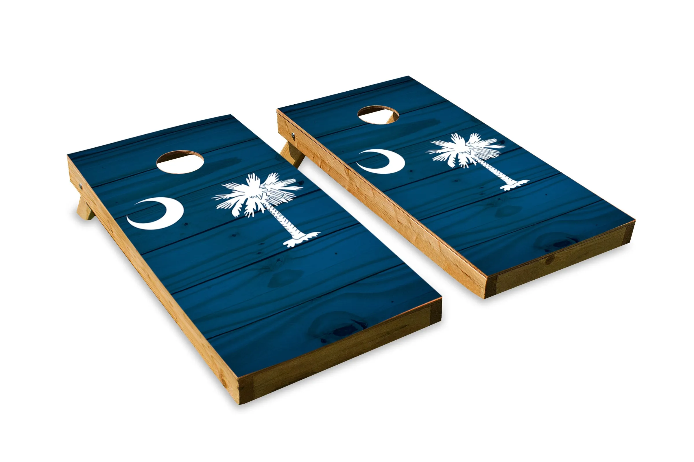 Wood Grain South Carolina State Flag