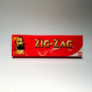 Zig Zag King Size Red Paper