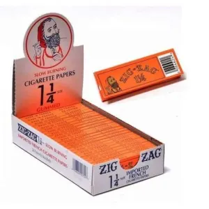 Zig-Zag SLOW BURNING 1 1/4 ORANGE PAPERS 24 Count Per Display)